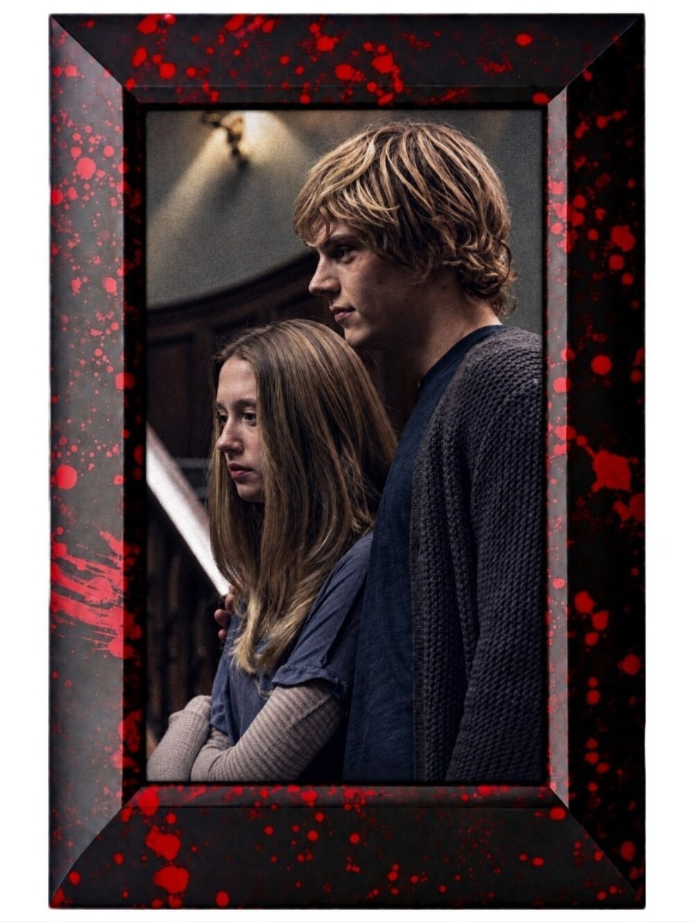 tate langdon american horror H Murder House Story Ahs Goth Gothic Framed Art